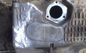 Сварка поддона картера двигателя. Фото 3